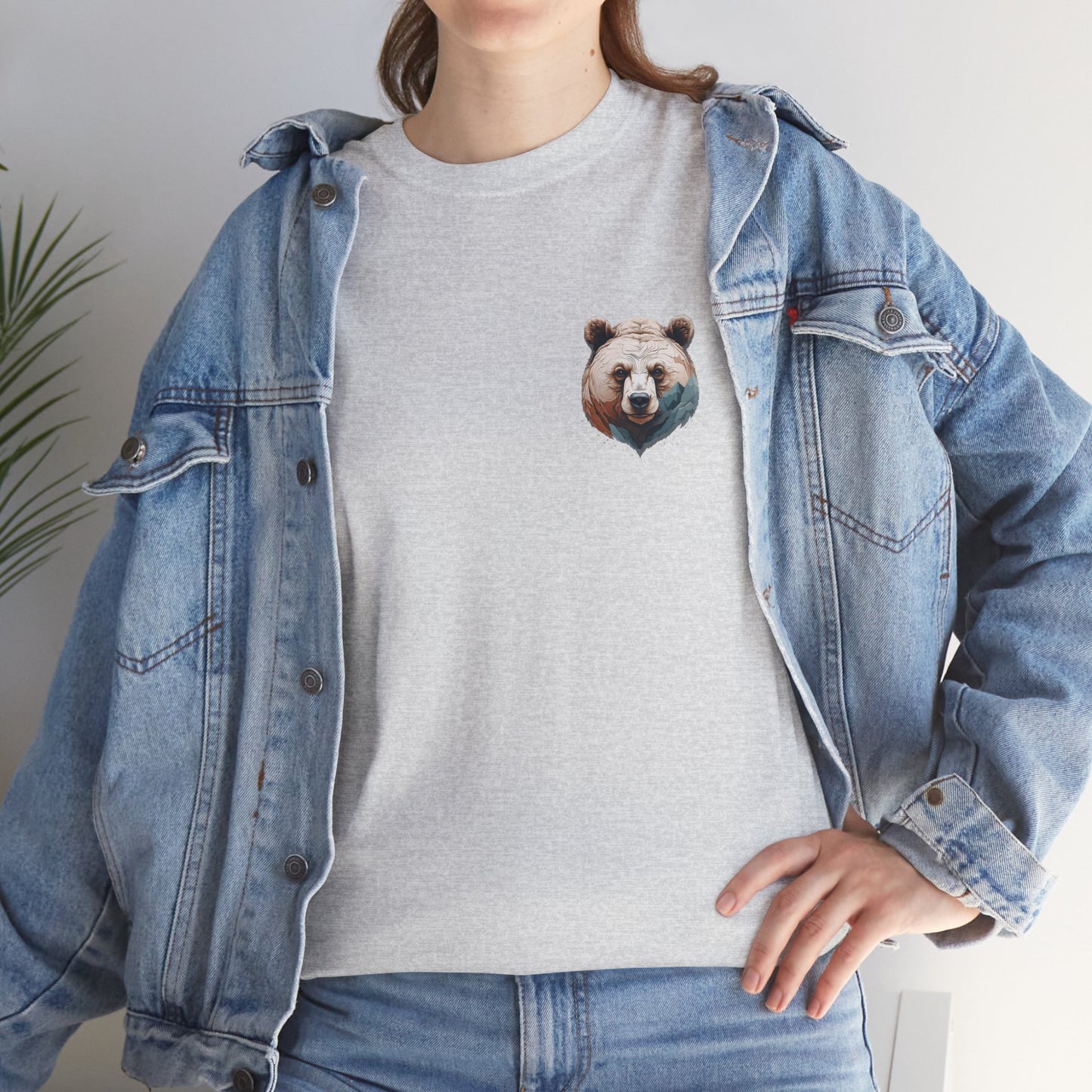 Höhenlinie auf Bär –T-Shirt – Heavy Cotton Unisex