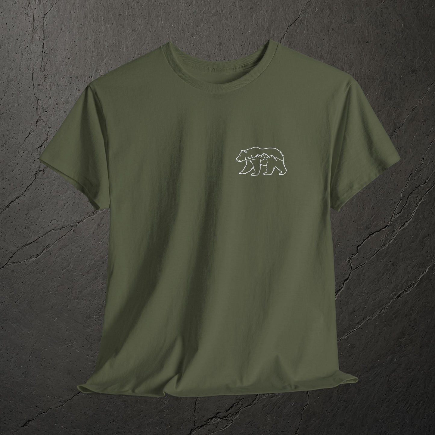 Bergspur im Bärenkörper – T-Shirt – Heavy Cotton Unisex