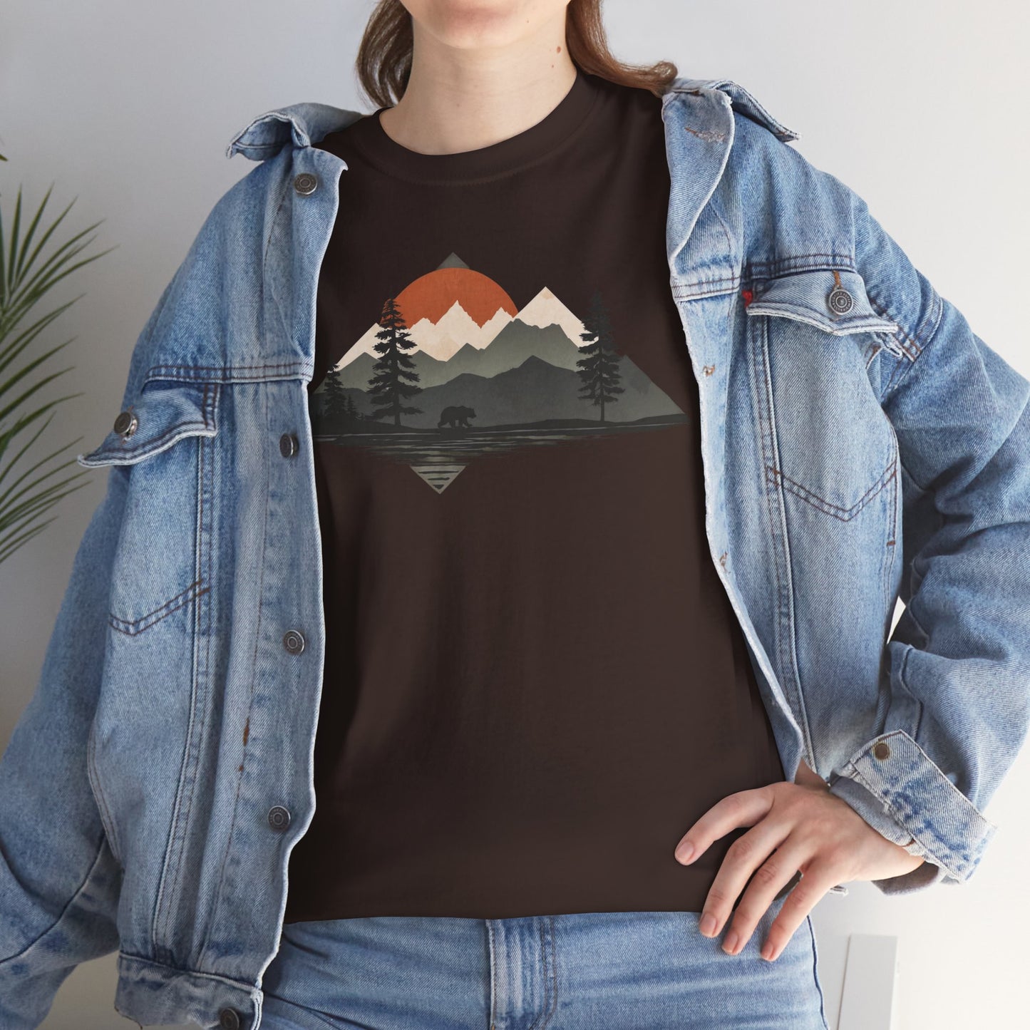 Abendrot am Bergsee – T-Shirt – Heavy Cotton Unisex