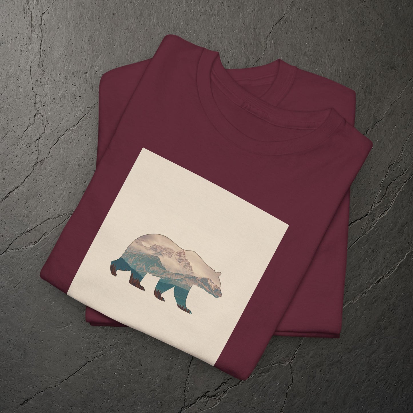 Bergsilhouette Bär – T-Shirt - Heavy Cotton Unisex