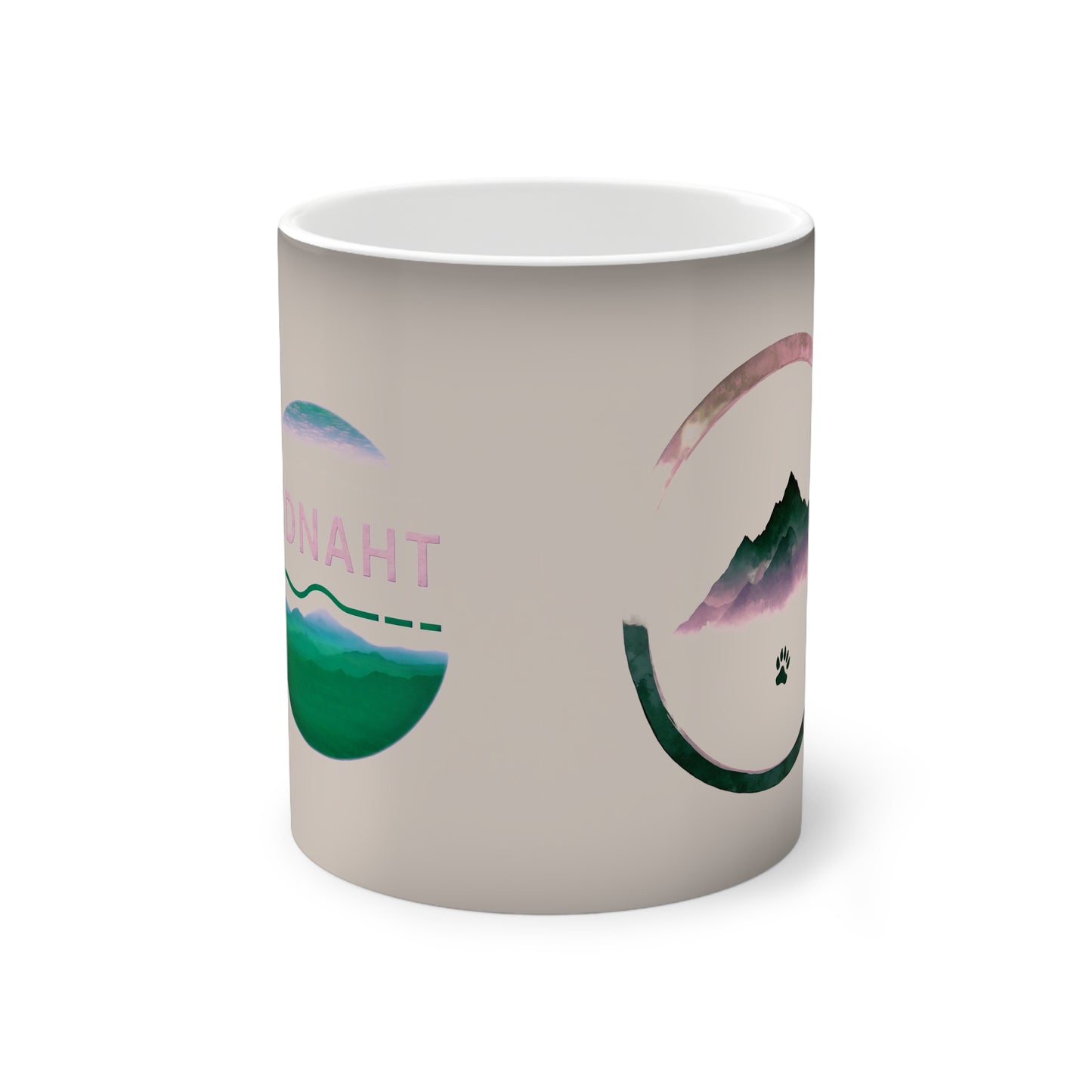 Spur im Morgennebel – Magic Mug – 325mL