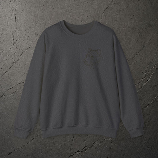 World - Bear Head Monoline – Sweatshirt – Heavy Blend