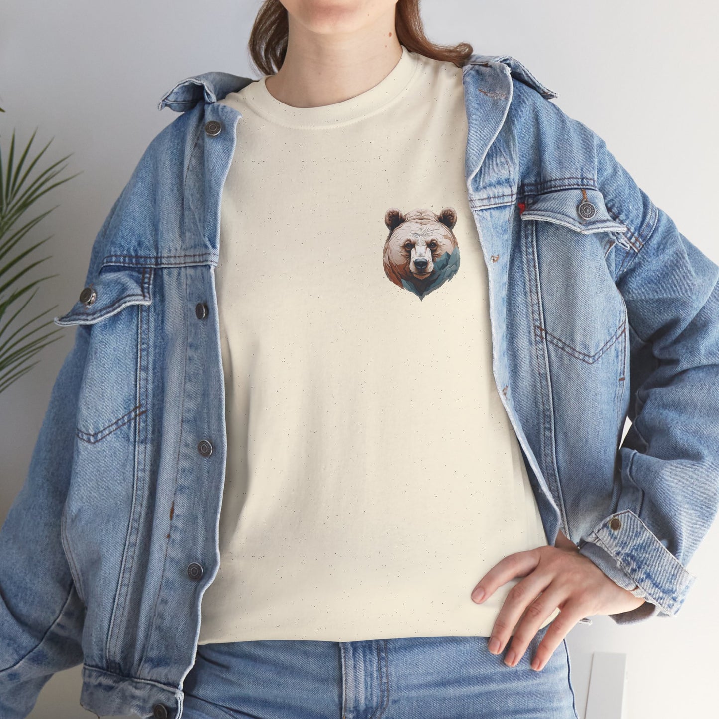 Höhenlinie auf Bär –T-Shirt – Heavy Cotton Unisex