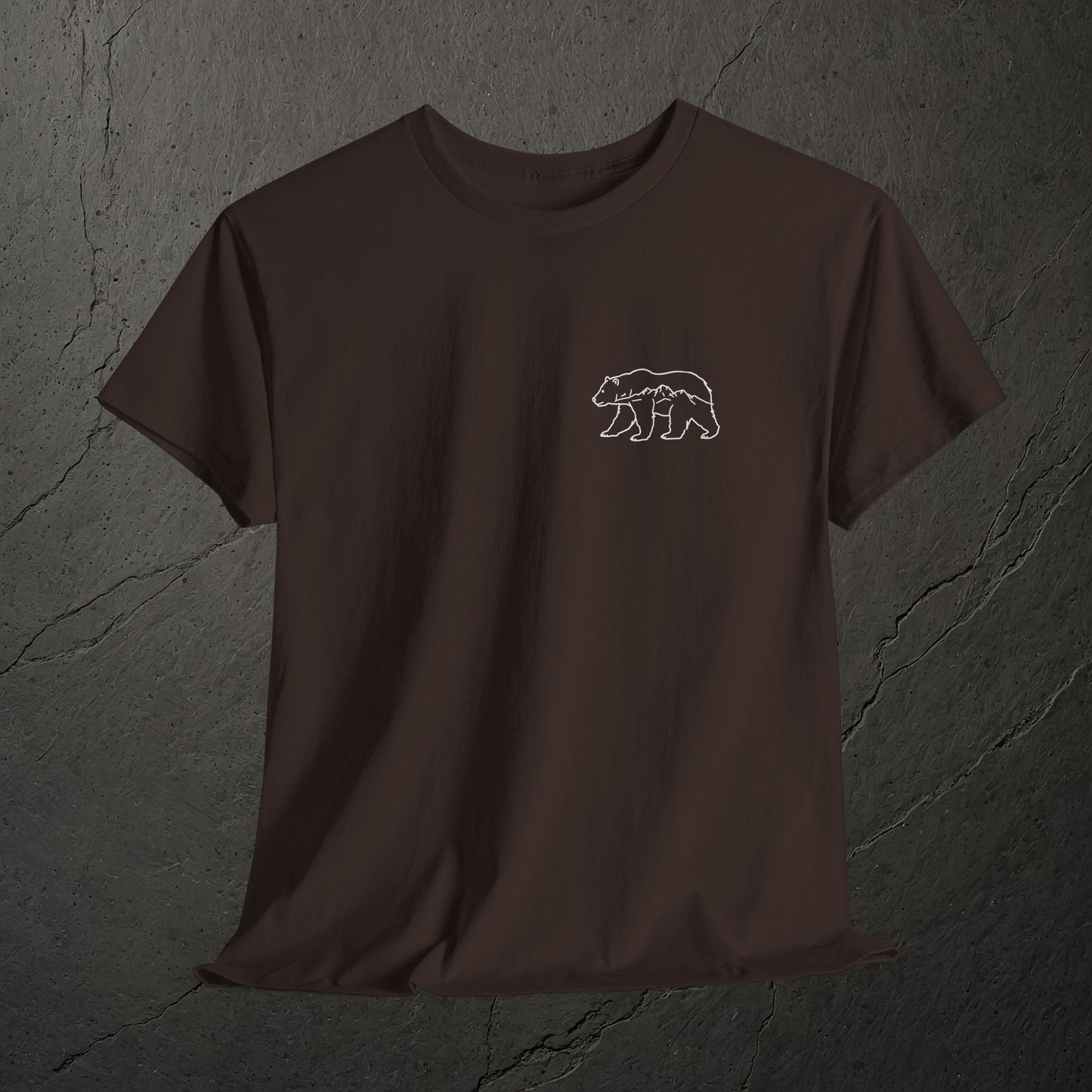 Bergspur im Bärenkörper – T-Shirt – Heavy Cotton Unisex
