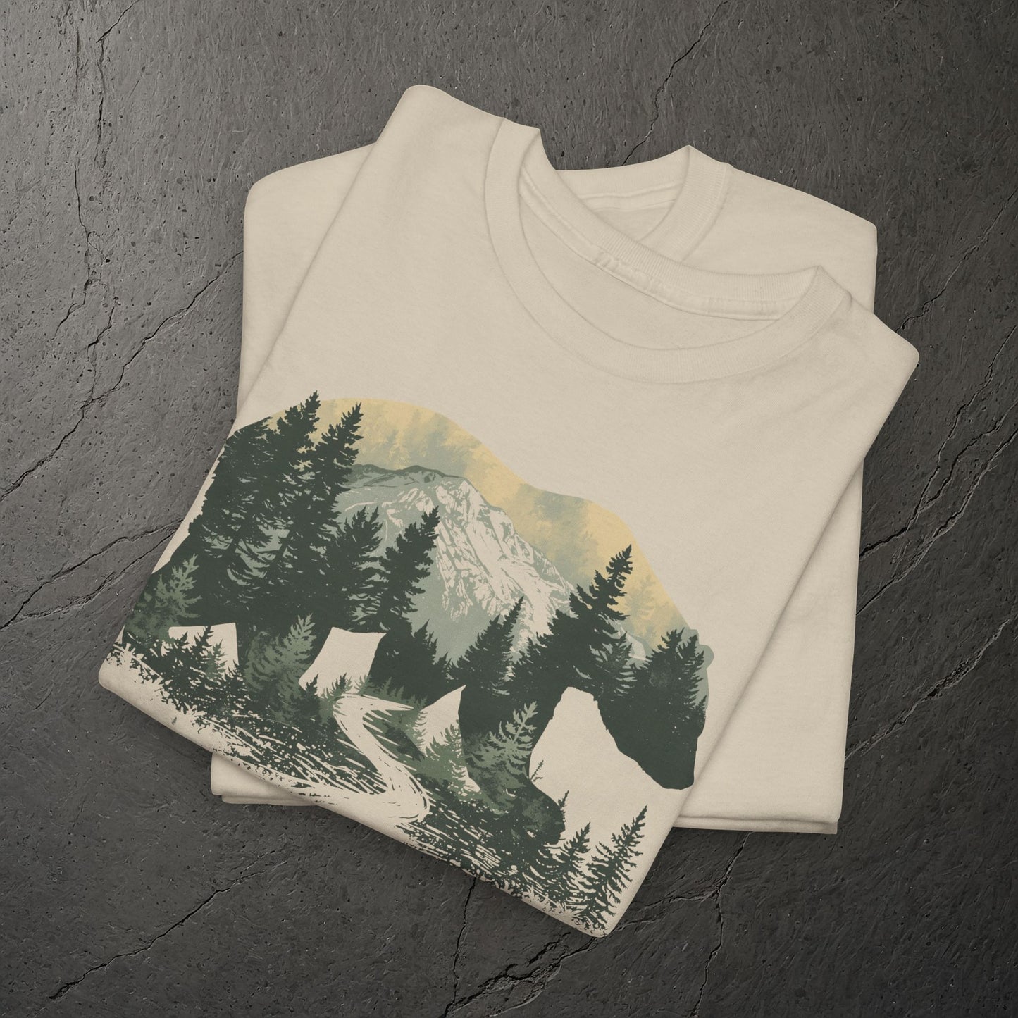 Silent Bear Trail – T-Shirt – Heavy Cotton Unisex 