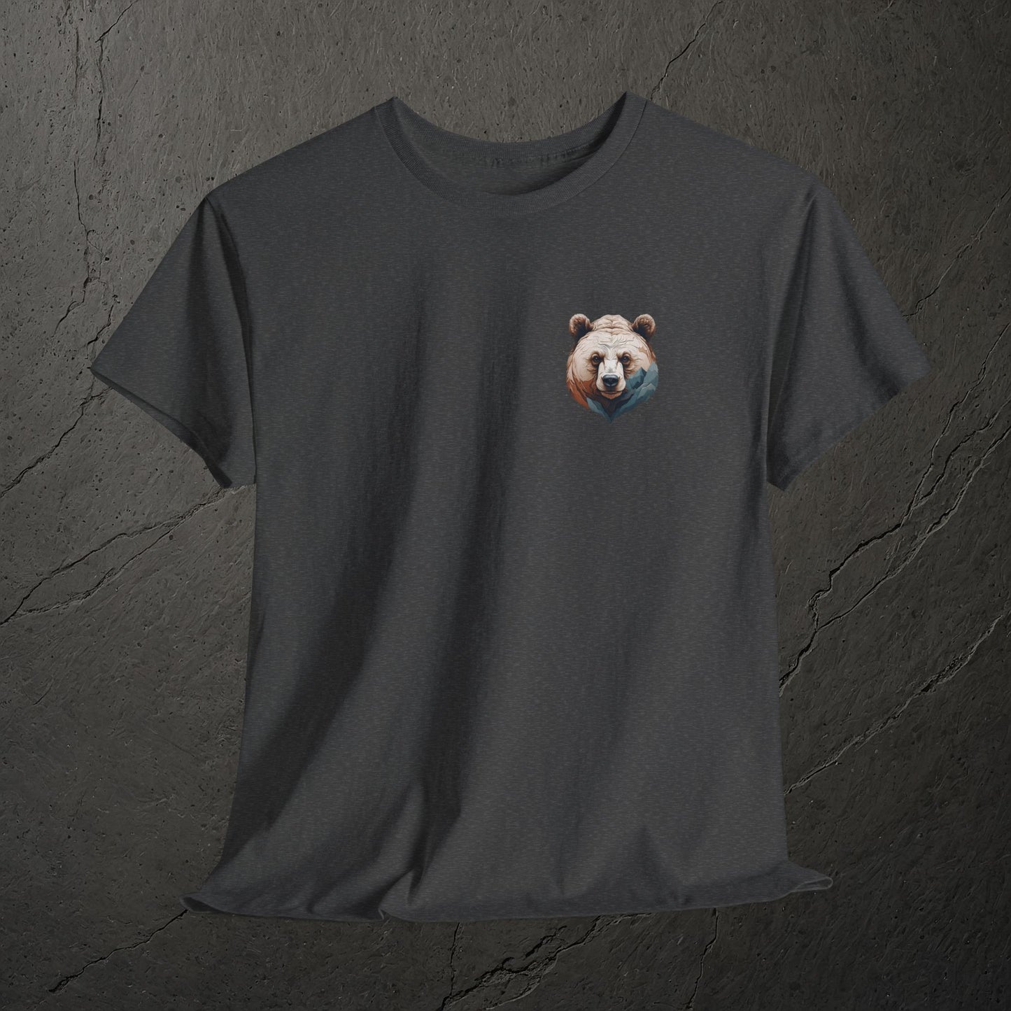 Höhenlinie auf Bär –T-Shirt – Heavy Cotton Unisex