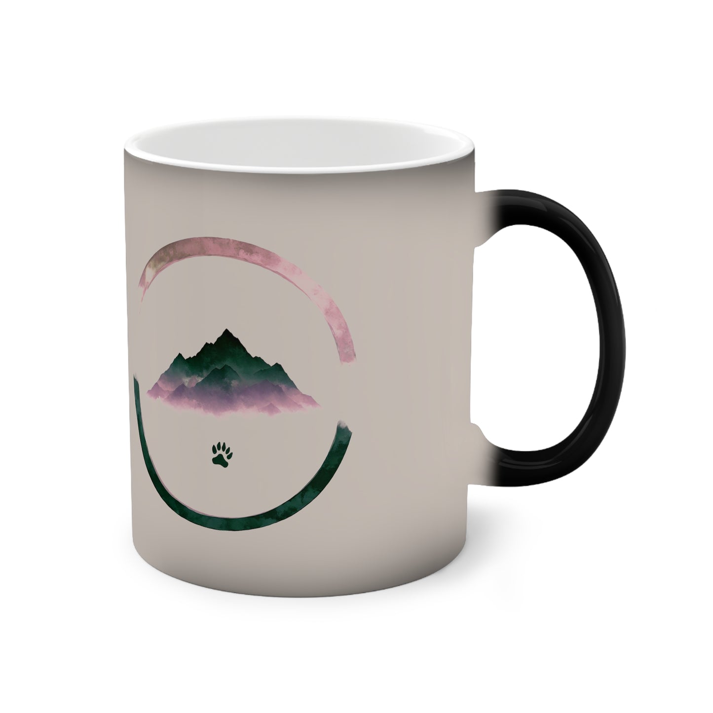 Spur im Morgennebel – Magic Mug – 325mL