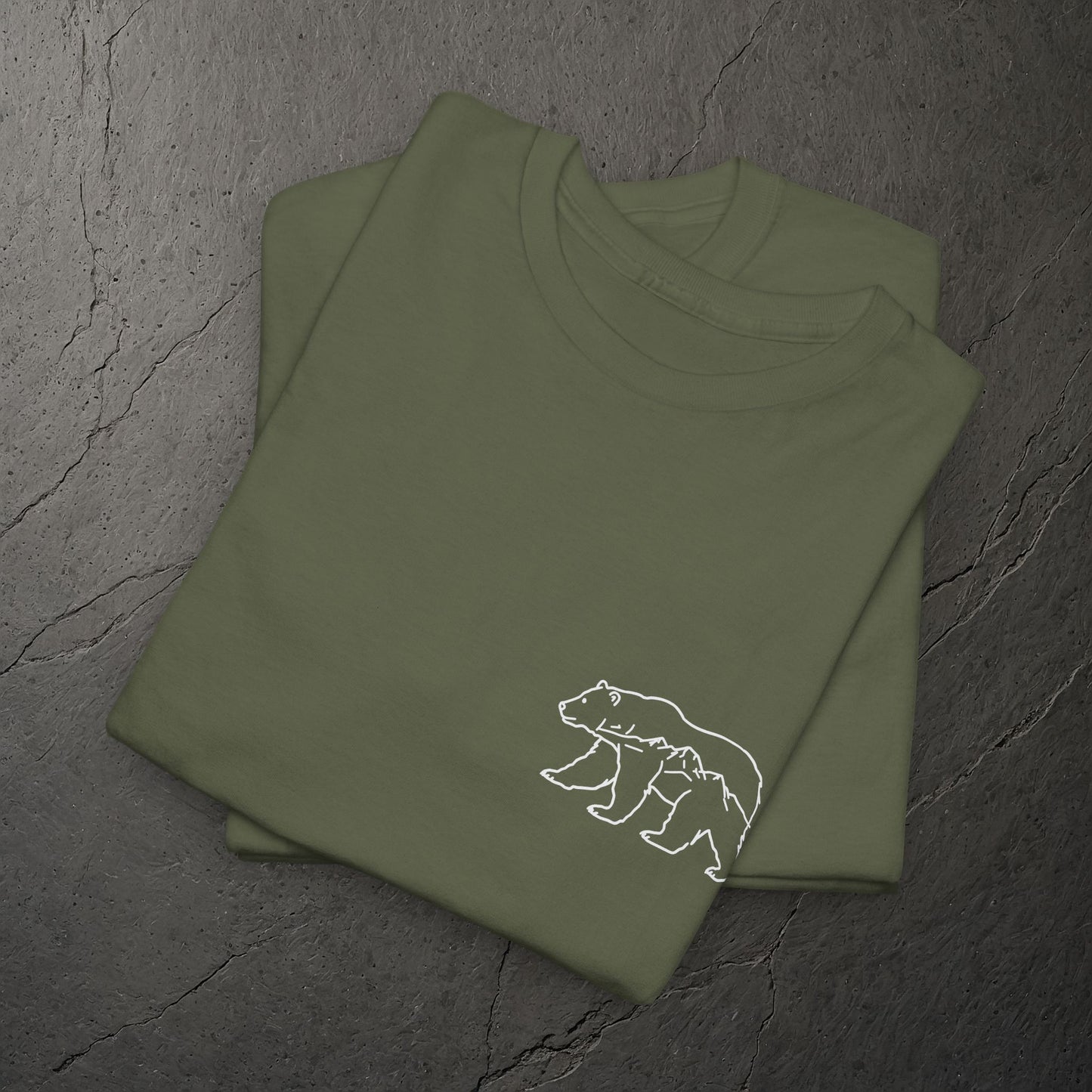 Bergspur im Bärenkörper – T-Shirt – Heavy Cotton Unisex