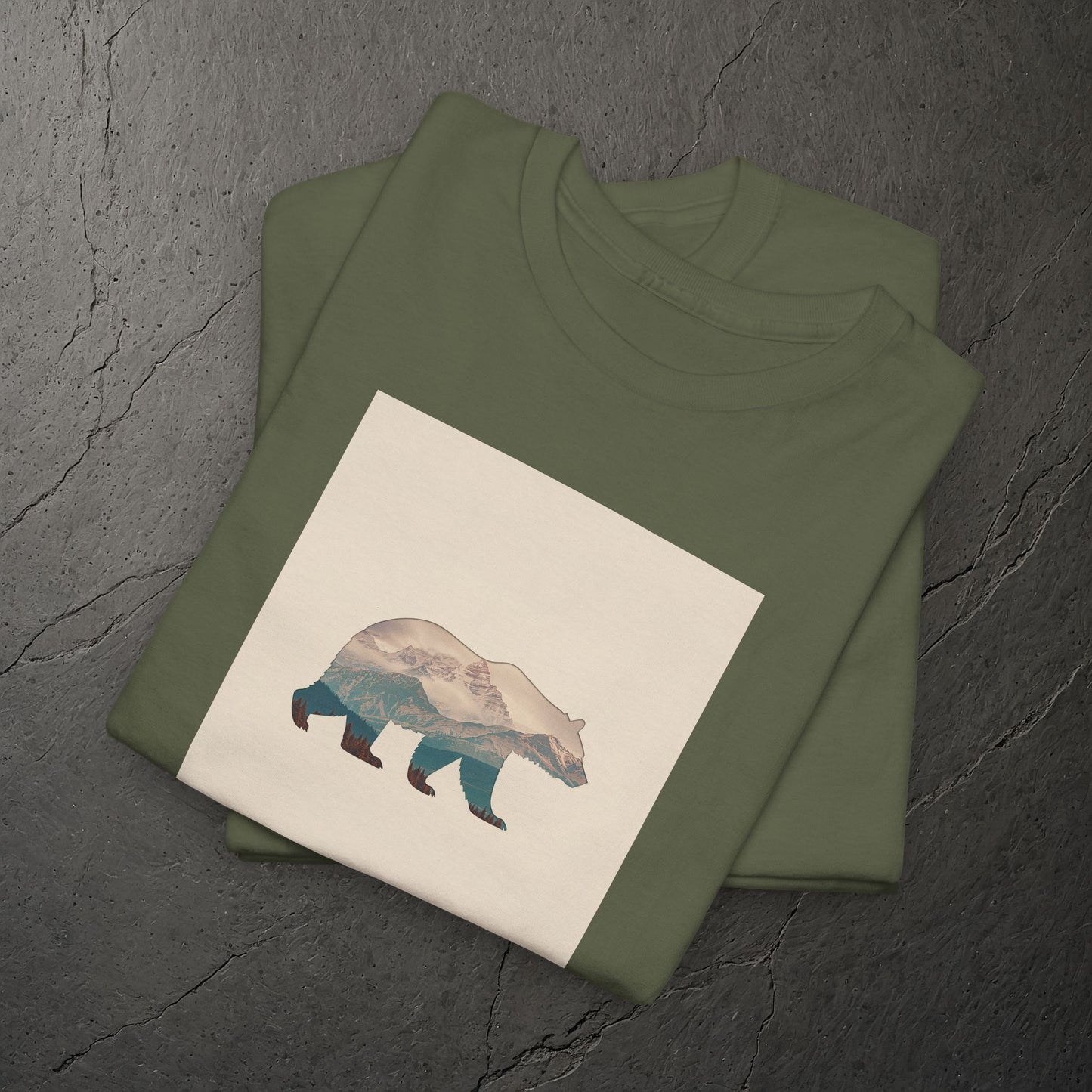Bergsilhouette Bär – T-Shirt - Heavy Cotton Unisex