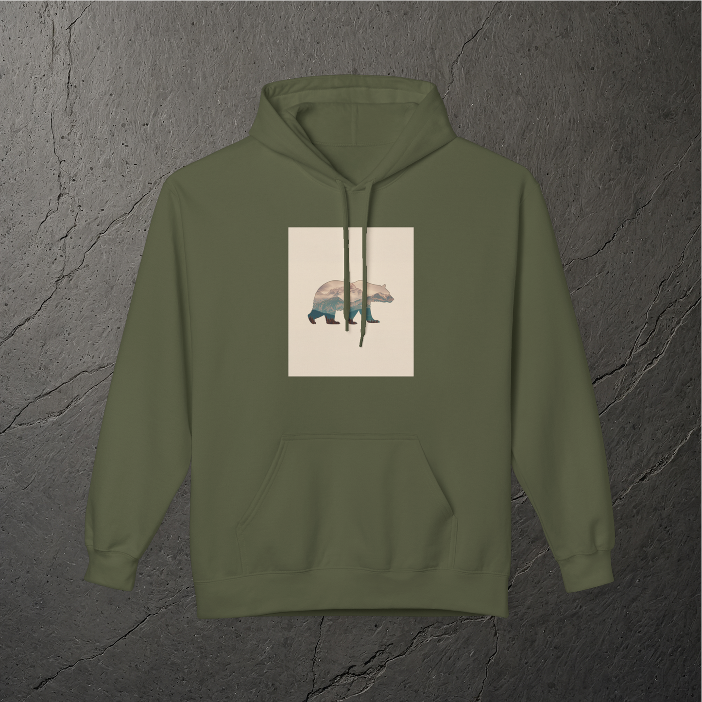 Berge im Fell - Hoodie - Softstyle Fleece