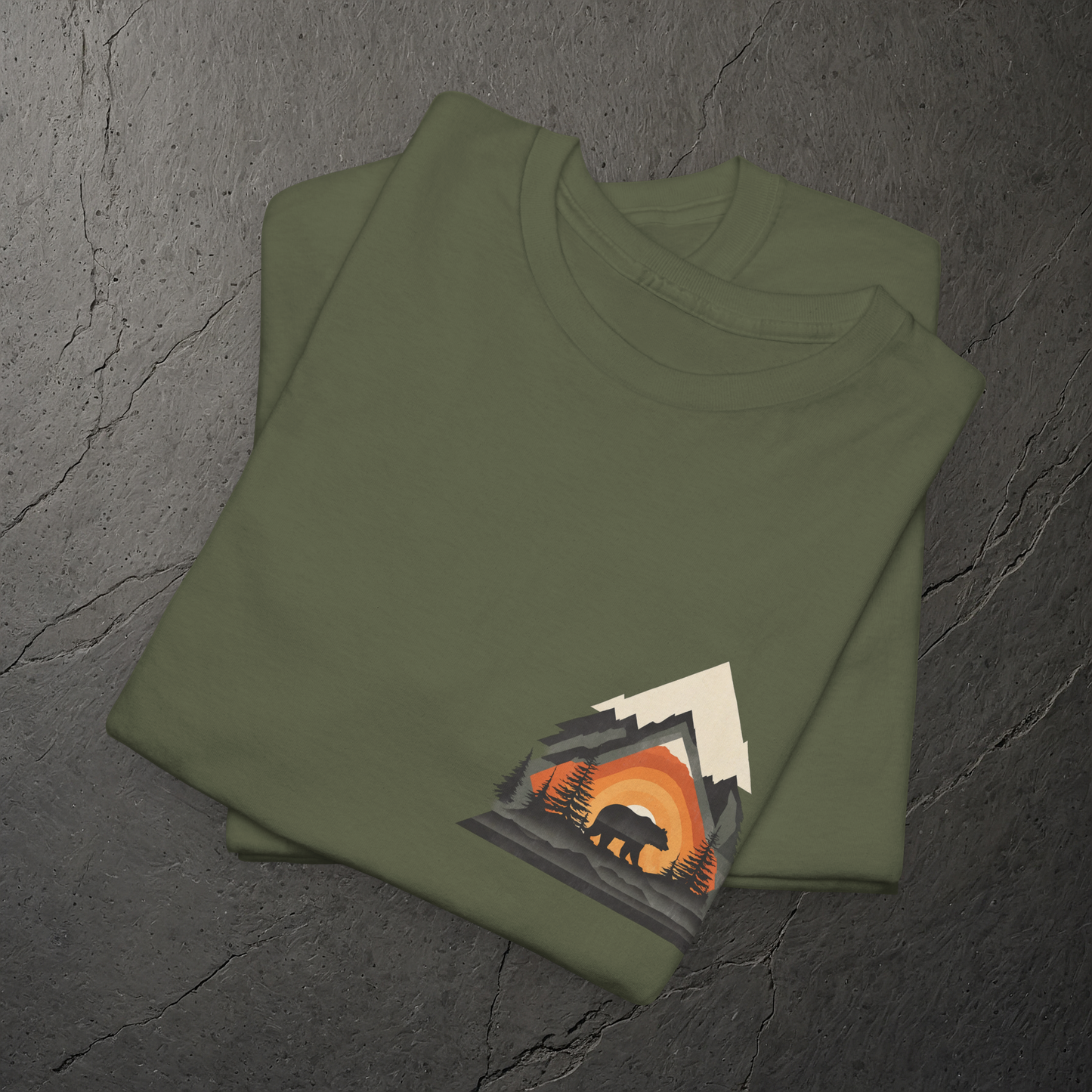 Bärenpfad im Abendlicht - T-Shirt - Heavy Cotton Unisex