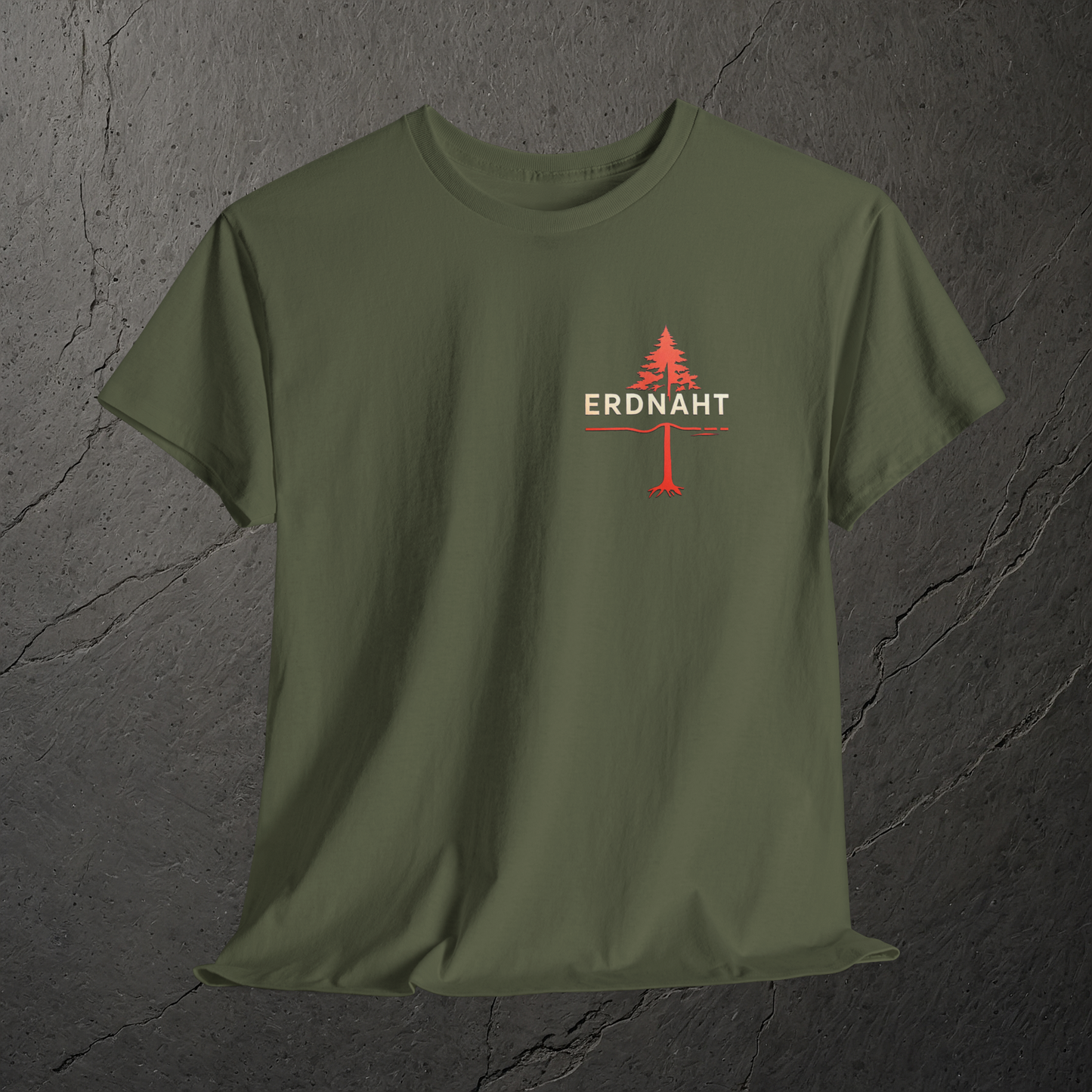 Erdlinie Wipfel und Wurzel  - T-Shirt - Heavy Cotton Unisex