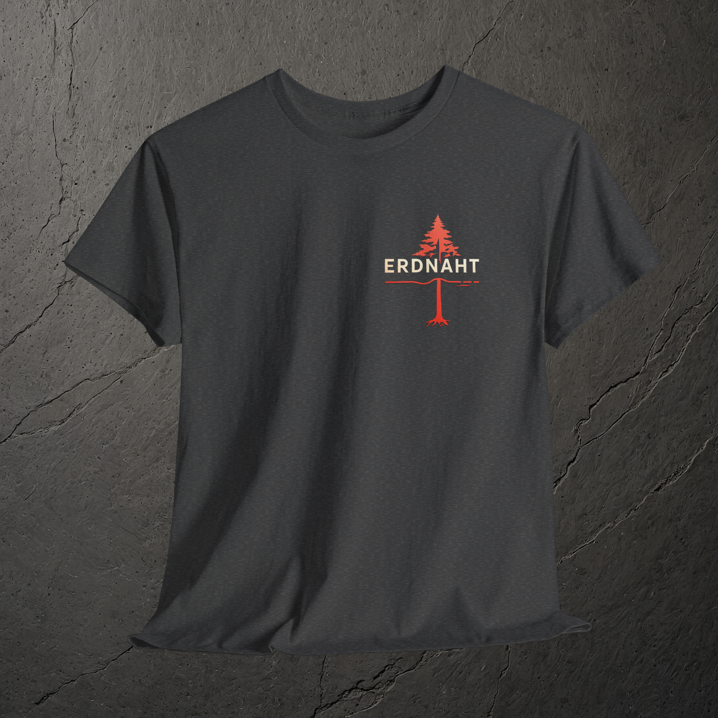 Erdlinie Wipfel und Wurzel  - T-Shirt - Heavy Cotton Unisex