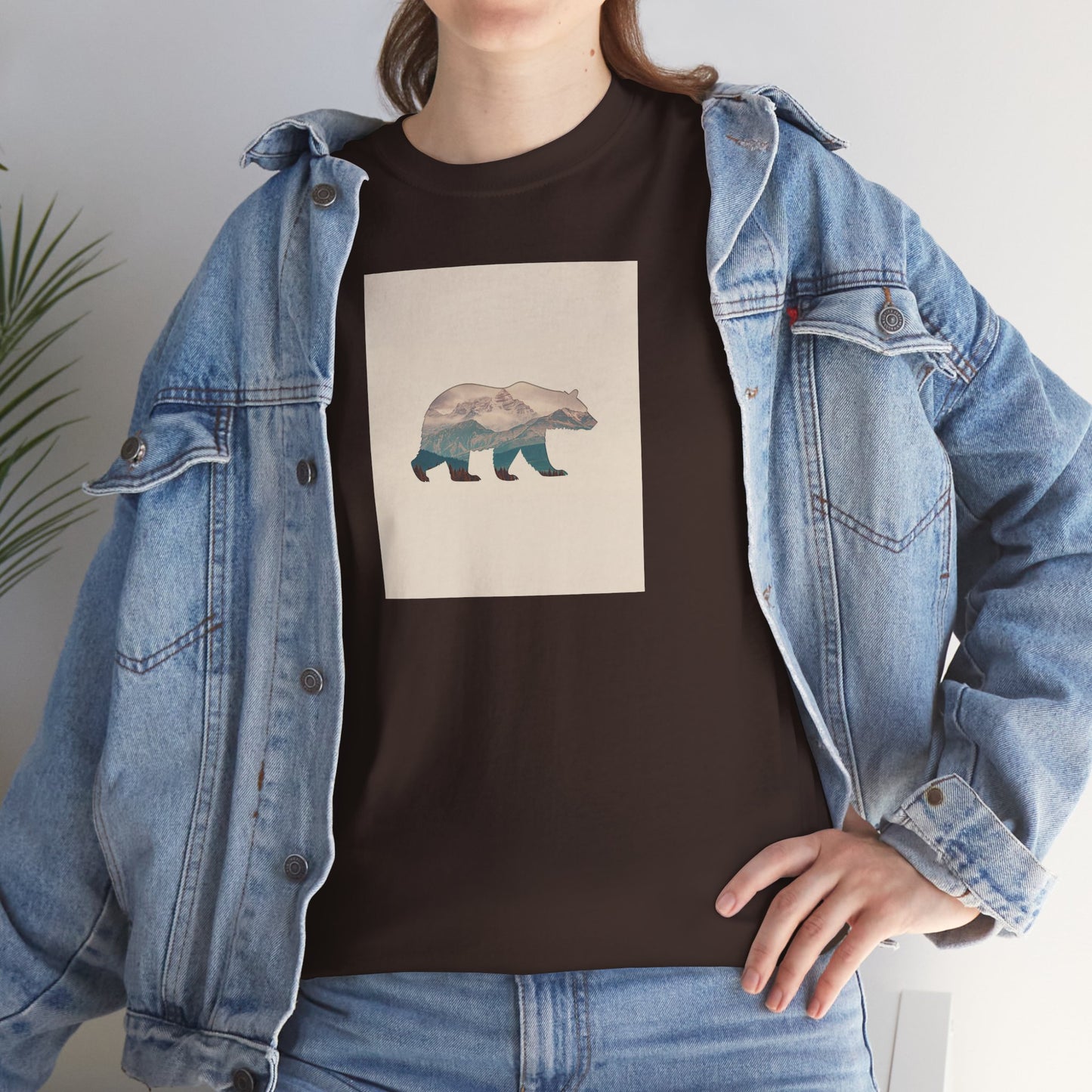 Bergsilhouette Bär – T-Shirt - Heavy Cotton Unisex
