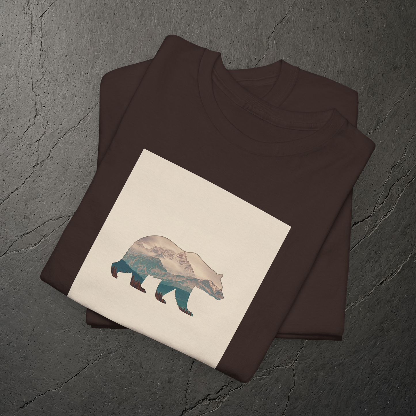 Bergsilhouette Bär – T-Shirt - Heavy Cotton Unisex