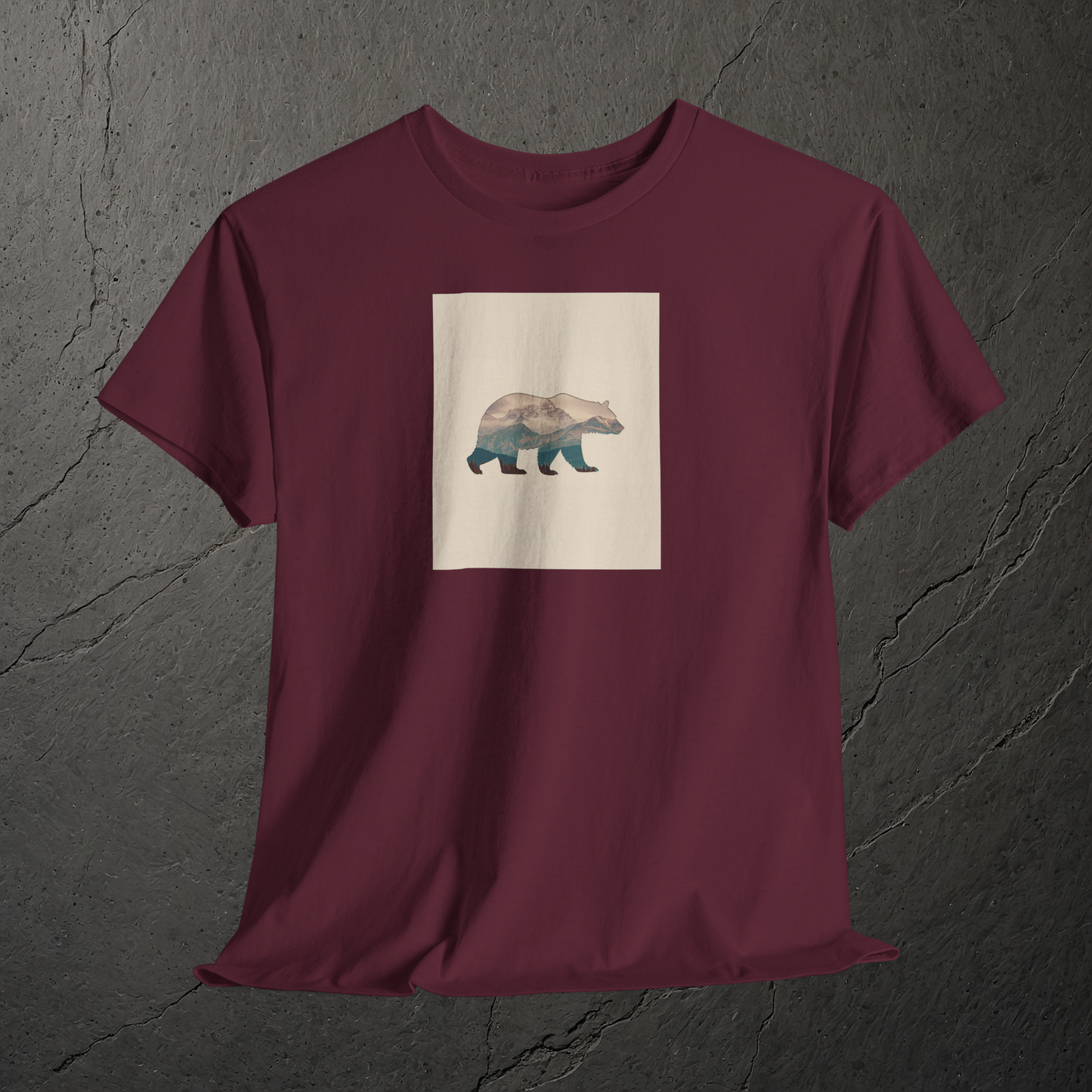 Bergsilhouette Bär – T-Shirt - Heavy Cotton Unisex