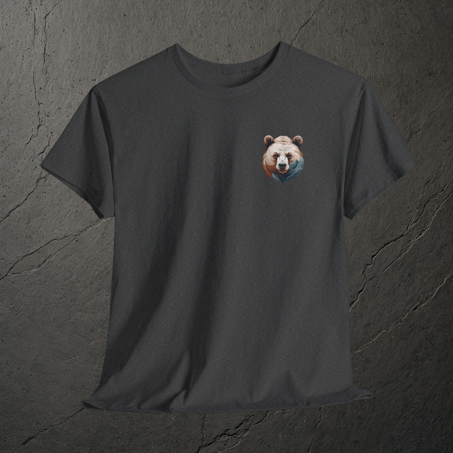 Höhenlinie auf Bär –T-Shirt – Heavy Cotton Unisex