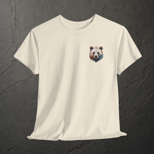 Höhenlinie auf Bär –T-Shirt – Heavy Cotton Unisex