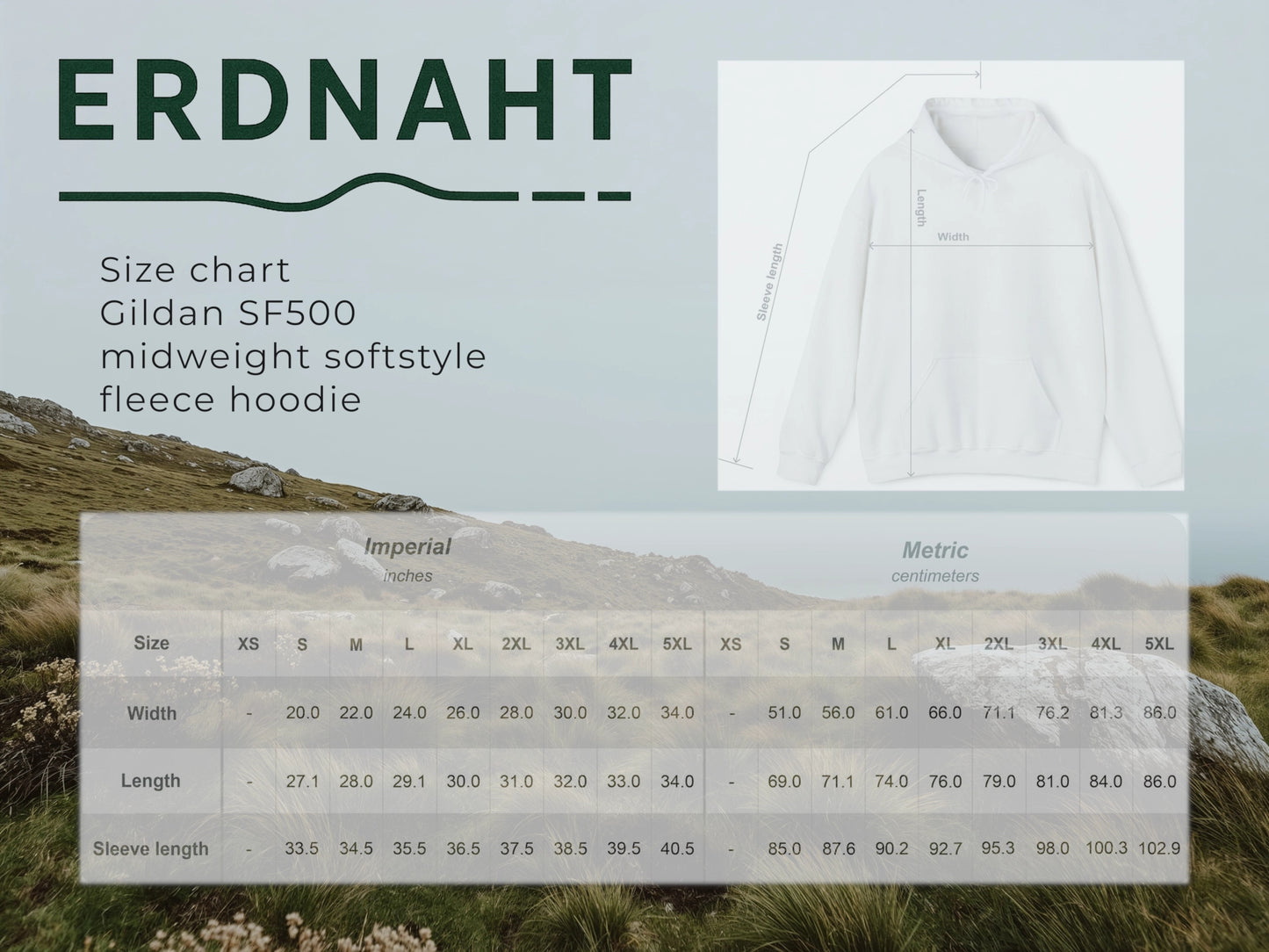 Bär Gebirgs Wappen – Hoodie – Heavy Blend