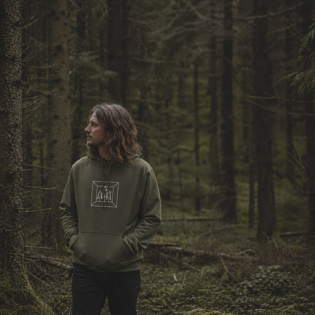 Waldfenster – Hoodie – Softstyle Midweight Fleece Unisex – K4