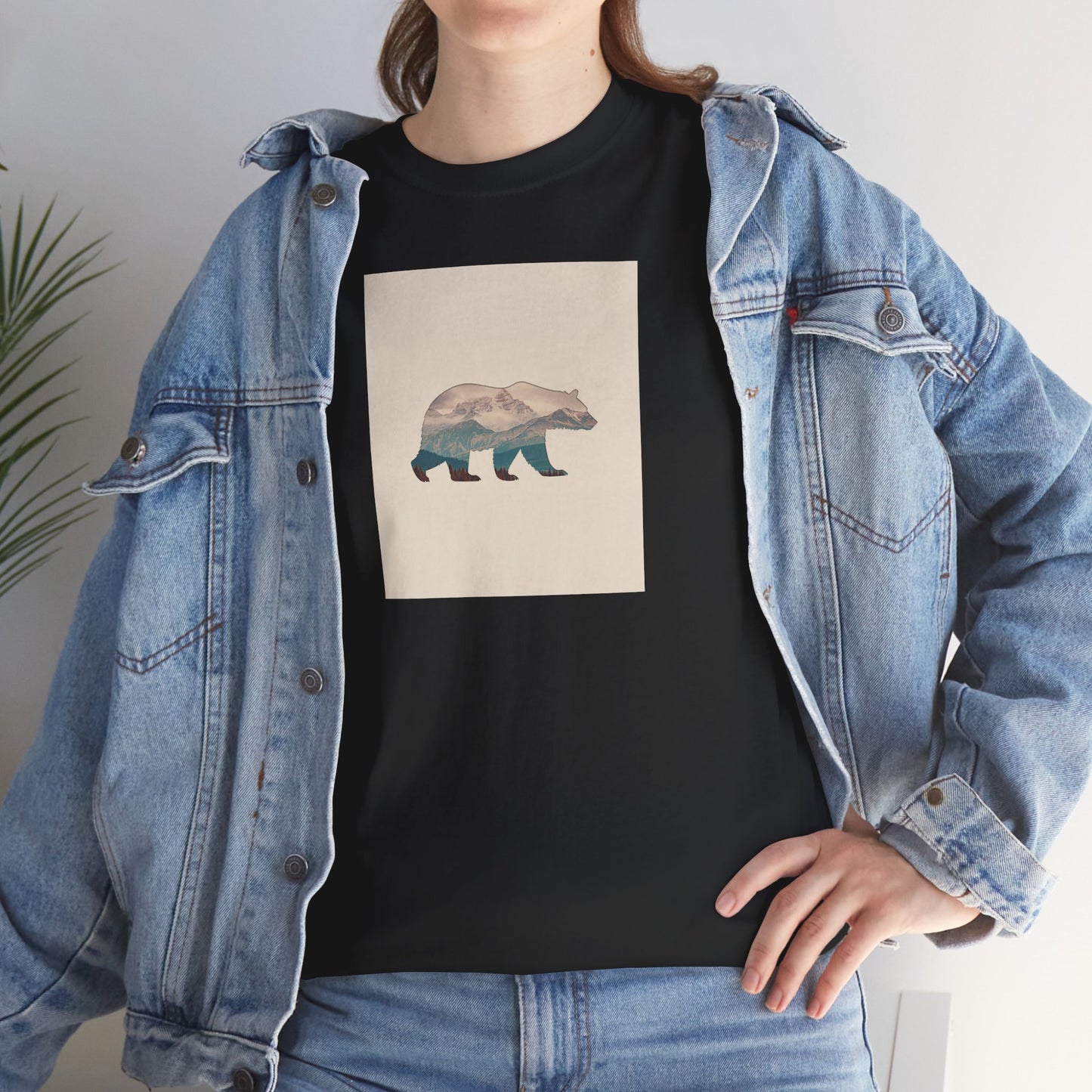 Bergsilhouette Bär – T-Shirt - Heavy Cotton Unisex