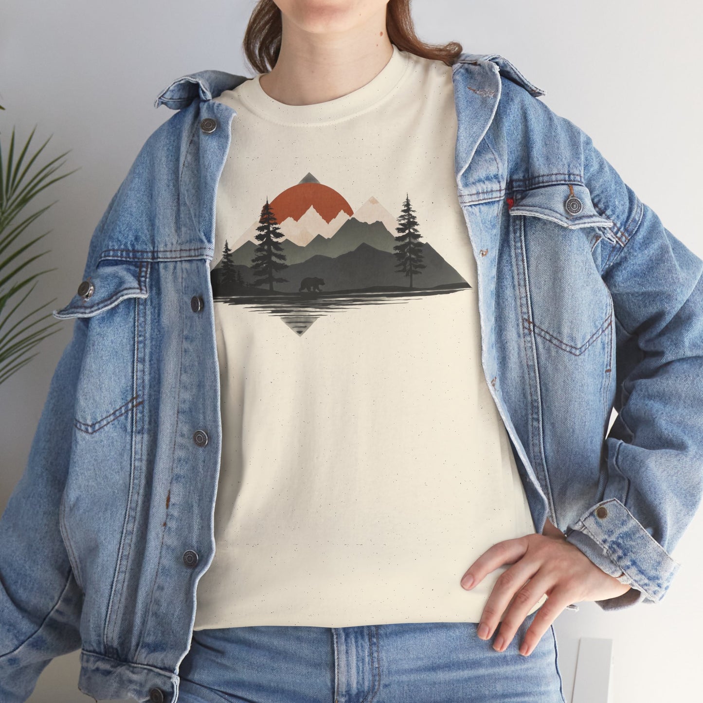 Abendrot am Bergsee – T-Shirt – Heavy Cotton Unisex