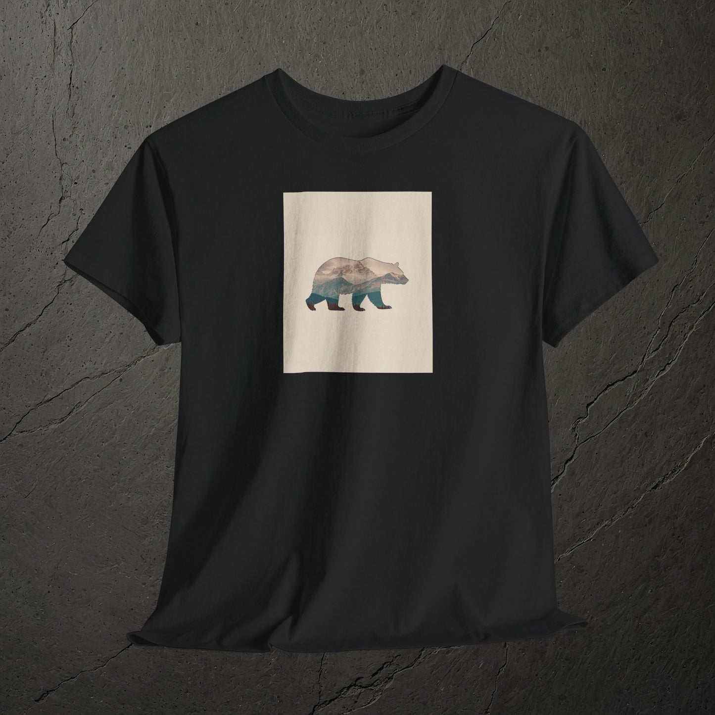 Bergsilhouette Bär – T-Shirt - Heavy Cotton Unisex