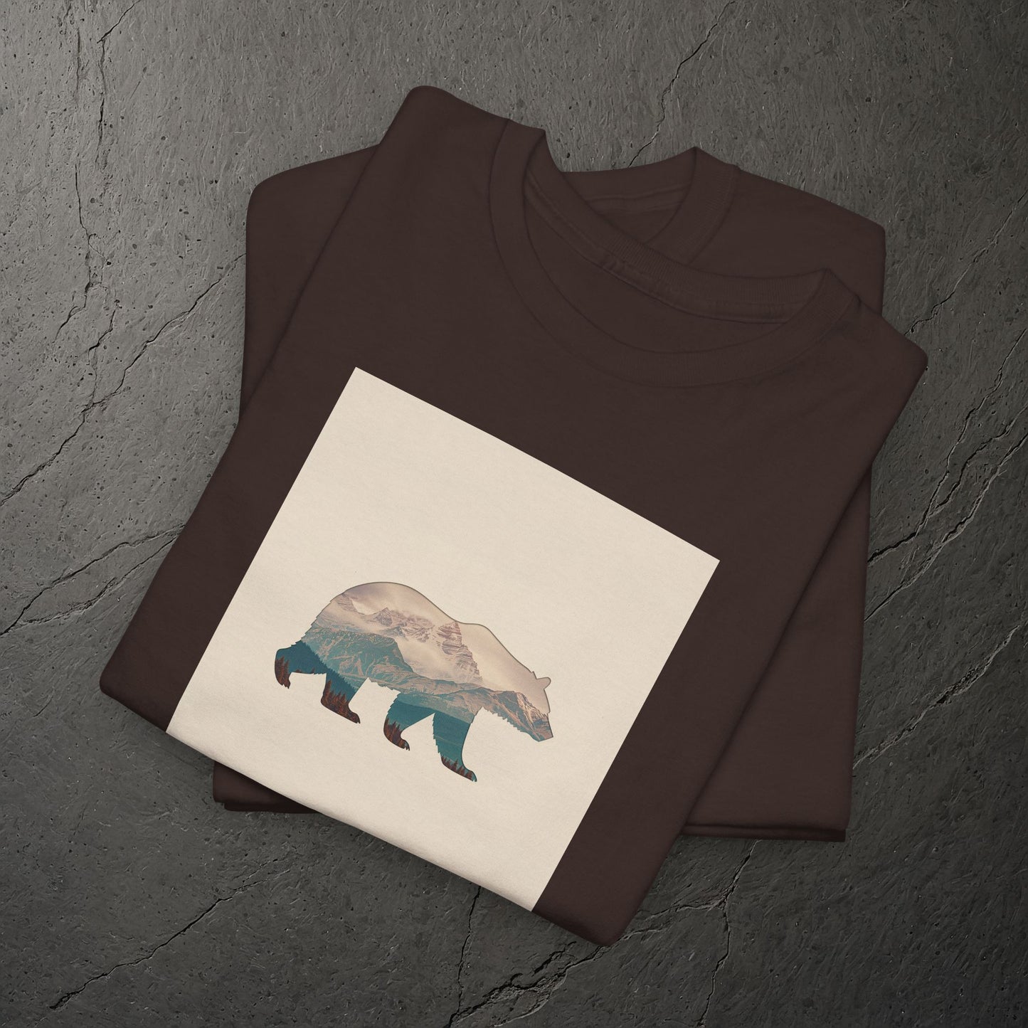 Bergsilhouette Bär – T-Shirt - Heavy Cotton Unisex