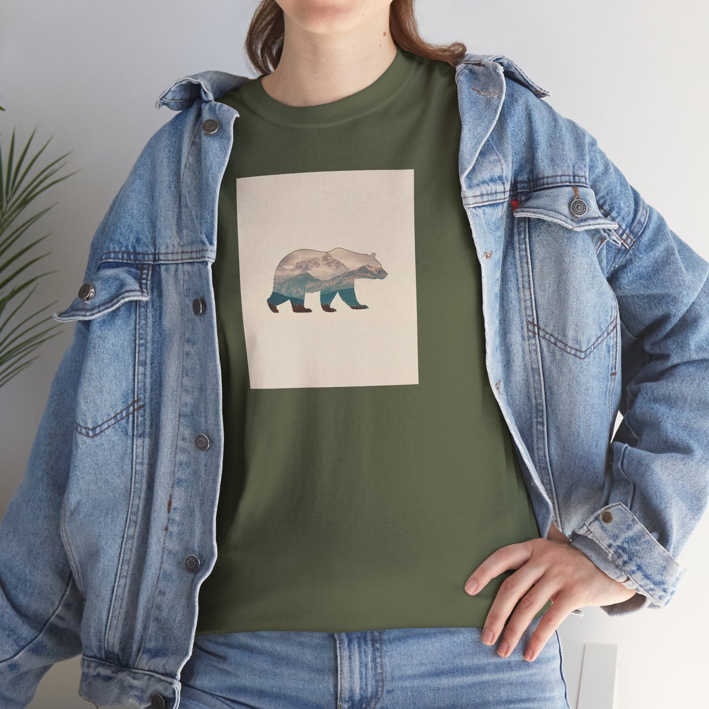 Bergsilhouette Bär – T-Shirt - Heavy Cotton Unisex