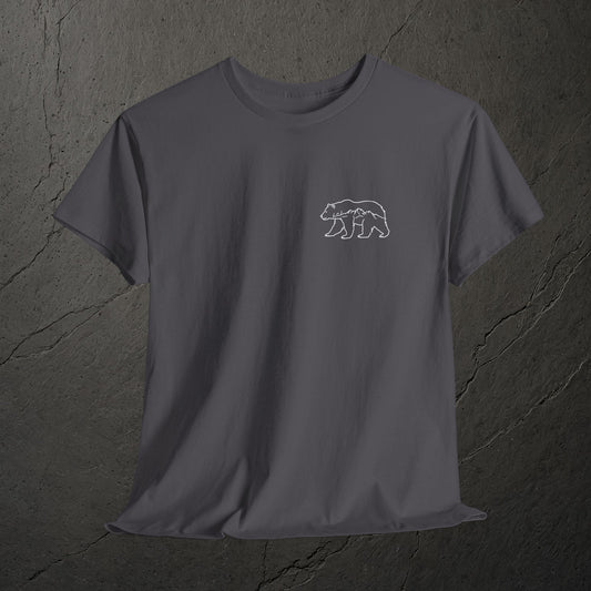 Bergspur im Bärenkörper – T-Shirt – Heavy Cotton Unisex