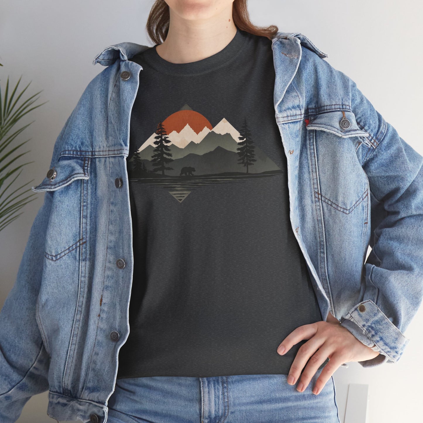 Abendrot am Bergsee – T-Shirt – Heavy Cotton Unisex