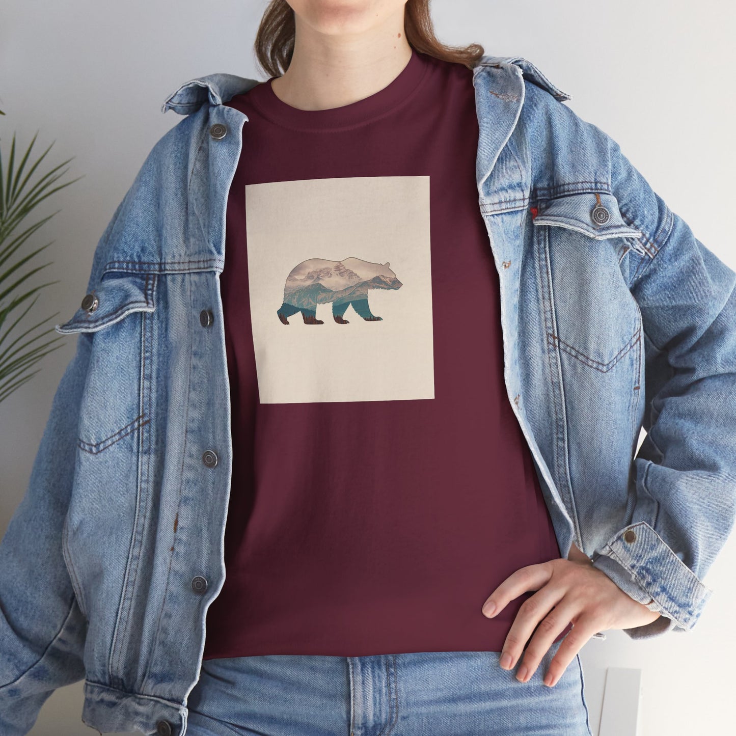 Bergsilhouette Bär – T-Shirt - Heavy Cotton Unisex