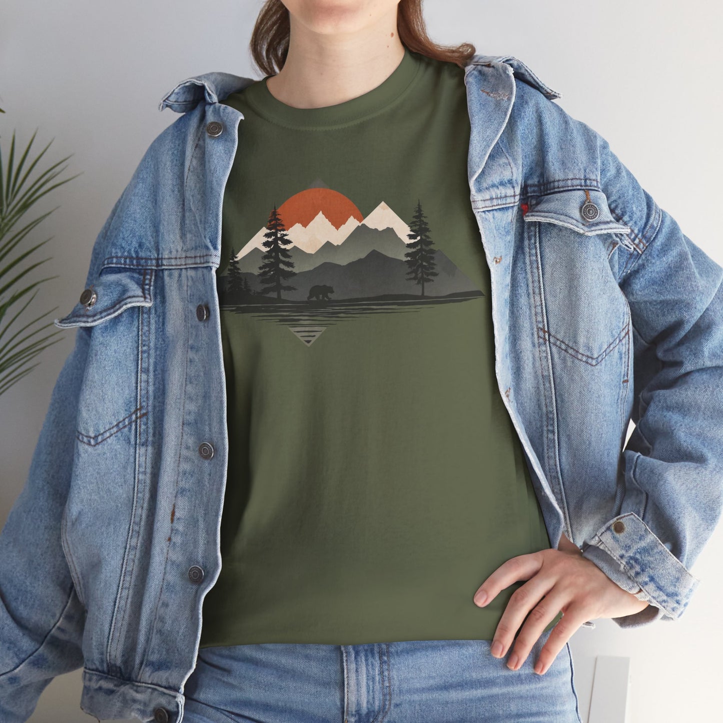 Abendrot am Bergsee – T-Shirt – Heavy Cotton Unisex