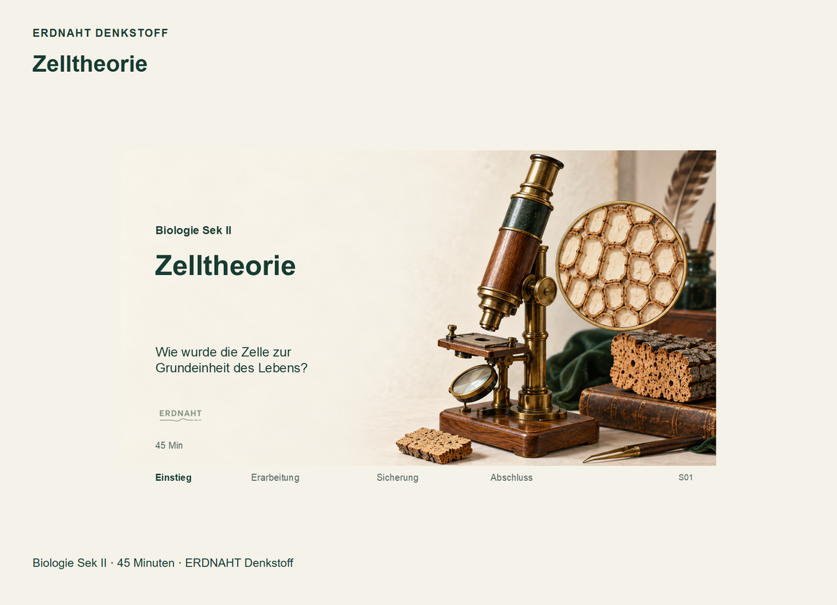 Zelltheorie. Galerie 1. Sek II. Denkstoff.