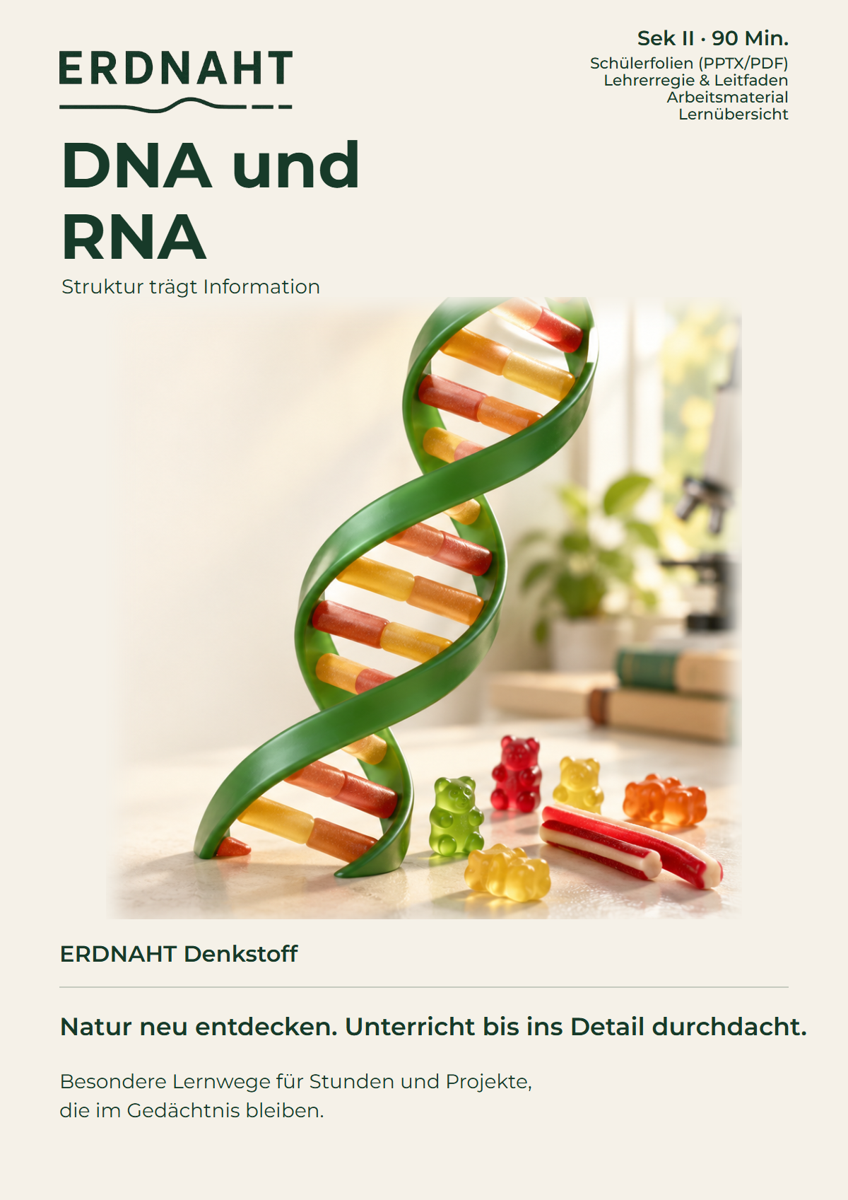 DNA und RNA. Cover. Sek II. Denkstoff.