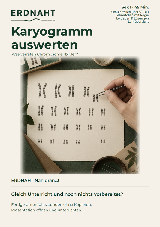 Ein Karyogramm auswerten. Cover. Sek I. Nah dran...!.