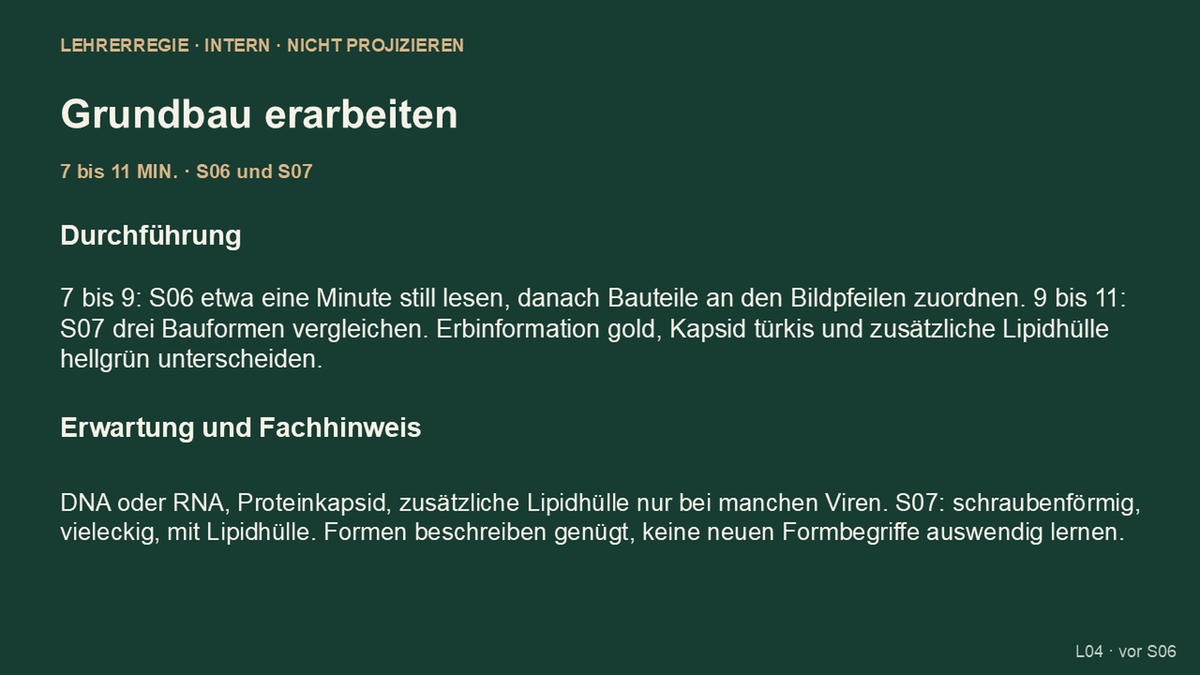 Virusbau und Wirtsabhängigkeit. Galerie 5. Sek I. Nah dran...!.