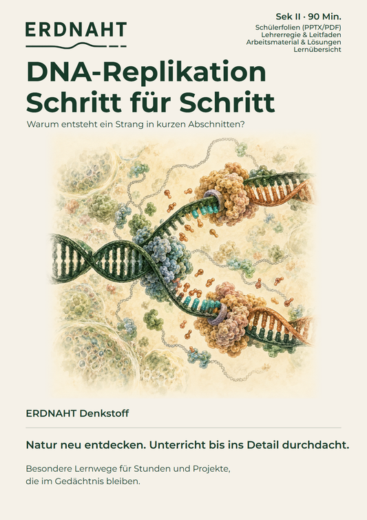 DNA-Replikation Schritt für Schritt. Cover. Sek II. Denkstoff.