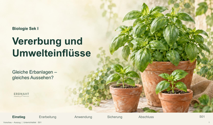Vererbung und Umwelteinflüsse. Galerie 01 Titel. Sek I. Nah dran...!.
