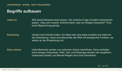 Vererbung und Umwelteinflüsse. Galerie 05 Lehrerregie. Sek I. Nah dran...!.