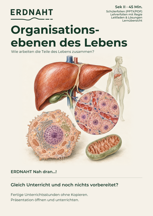 Organisationsebenen des Lebens. Cover. Sek II. Nah dran...!.
