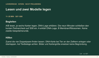 Bakterienzelle und Zellvergleich. Galerie 5.